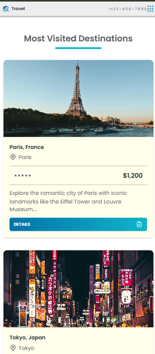 Travel agency website made on MERN stack